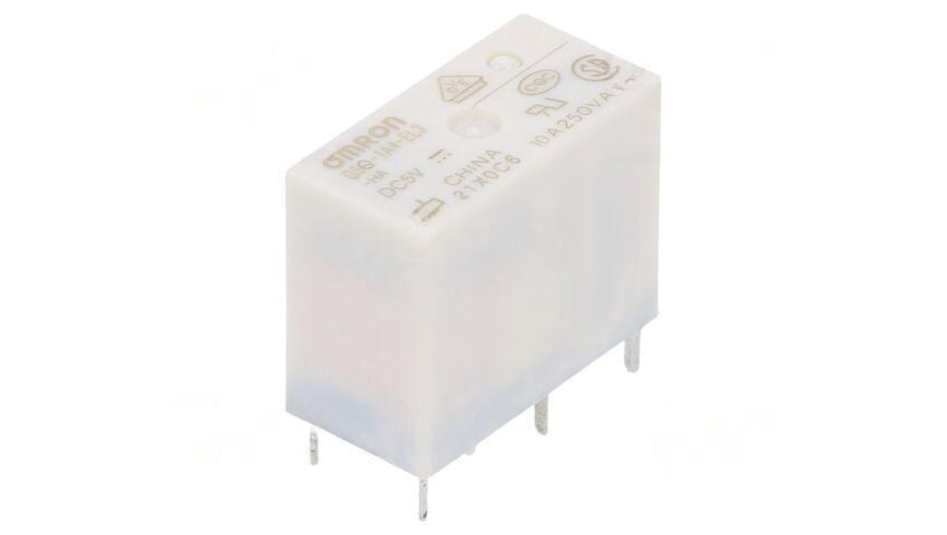 Przekaźnik elektromagnetyczny, miniaturowy, z konfiguracją styków SPST-NO, max. 30VDC, max. 277VAC, G5Q-1A4-EL3-HA DC5