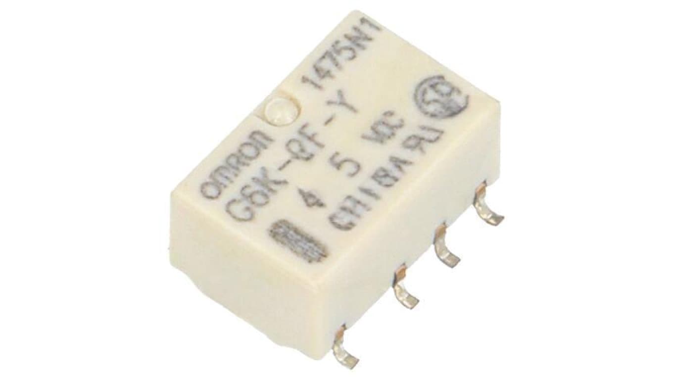 Przekaźnik elektromagnetyczny, subminiaturowy, z konfiguracją styków DPDT, max. 60VDC, max. 125VAC, G6K-2F-Y 4.5VDC