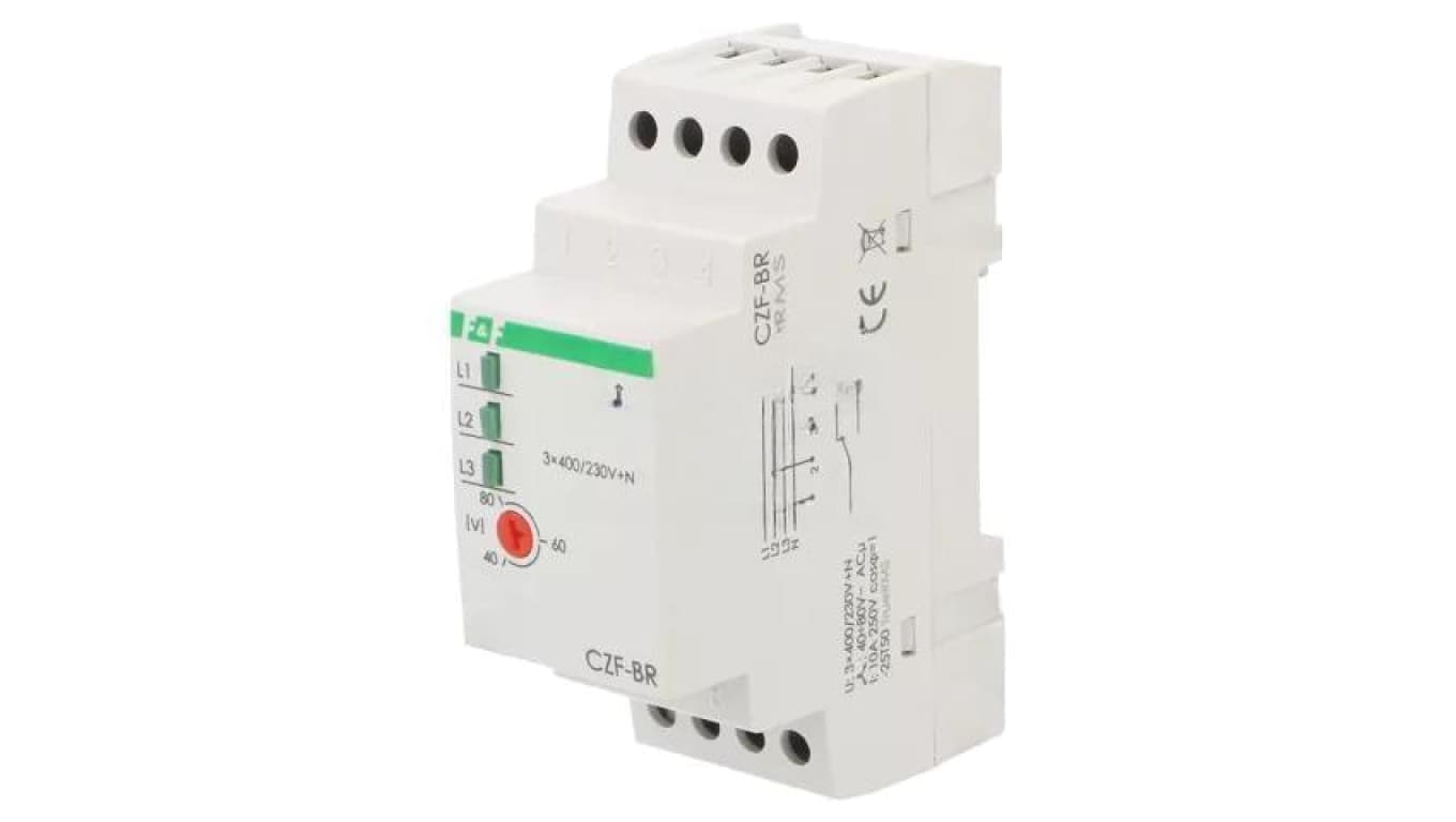 Przekaźnik nadzorczy napięcia, SPDT, 3 x 400VAC, 250VAC / 16A, IP20, -25...40C, CZF-BR-TRMS
