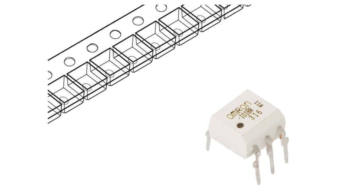 Przekaźnik półprzewodnikowy, 1-fazowy, MOSFET, z konfiguracją styków SPST-NO, max. 2A, max. 80VAC, max. 80VDC, G3VM101BR