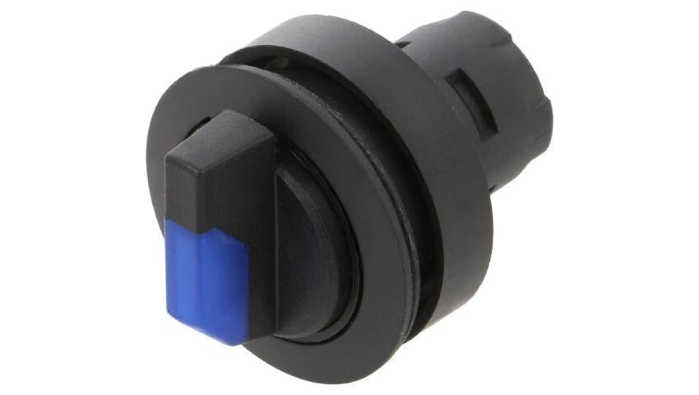 Przełącznik obrotowy zależny od oprawy Ilość Pozycji Stabilnych: 3 IP65 22mm RRJWBLSW_BL