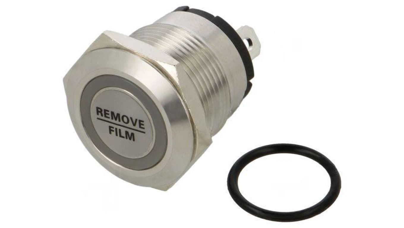 Przełącznik: wandaloodporny Poz: 2 SPST-NO 20A/220VAC IP40 ONPOW6219F-10E/J/G/12V/S (SHORT PINS)