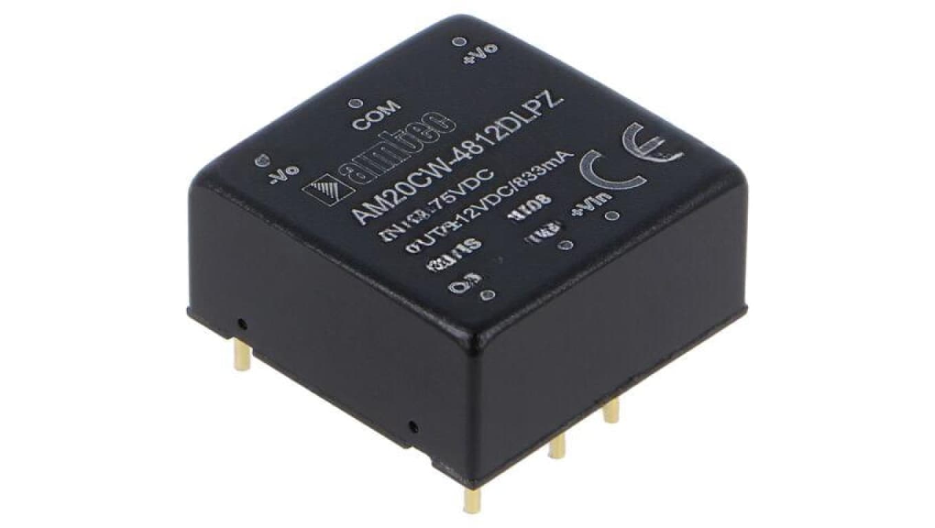Przetwornica DC/DC 20W IN: 18...75VDC OUT: 12VDC OUT2: -12VDC AM20CW-4812DLPZ