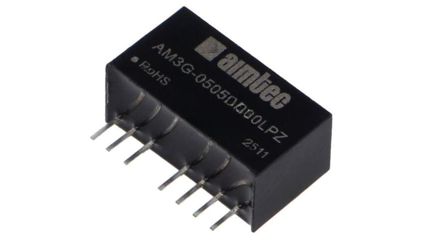 Przetwornica DC/DC 3W IN: 4,5...9VDC OUT: 5VDC OUT2: -5VDC AM3G-0505DH30LPZ