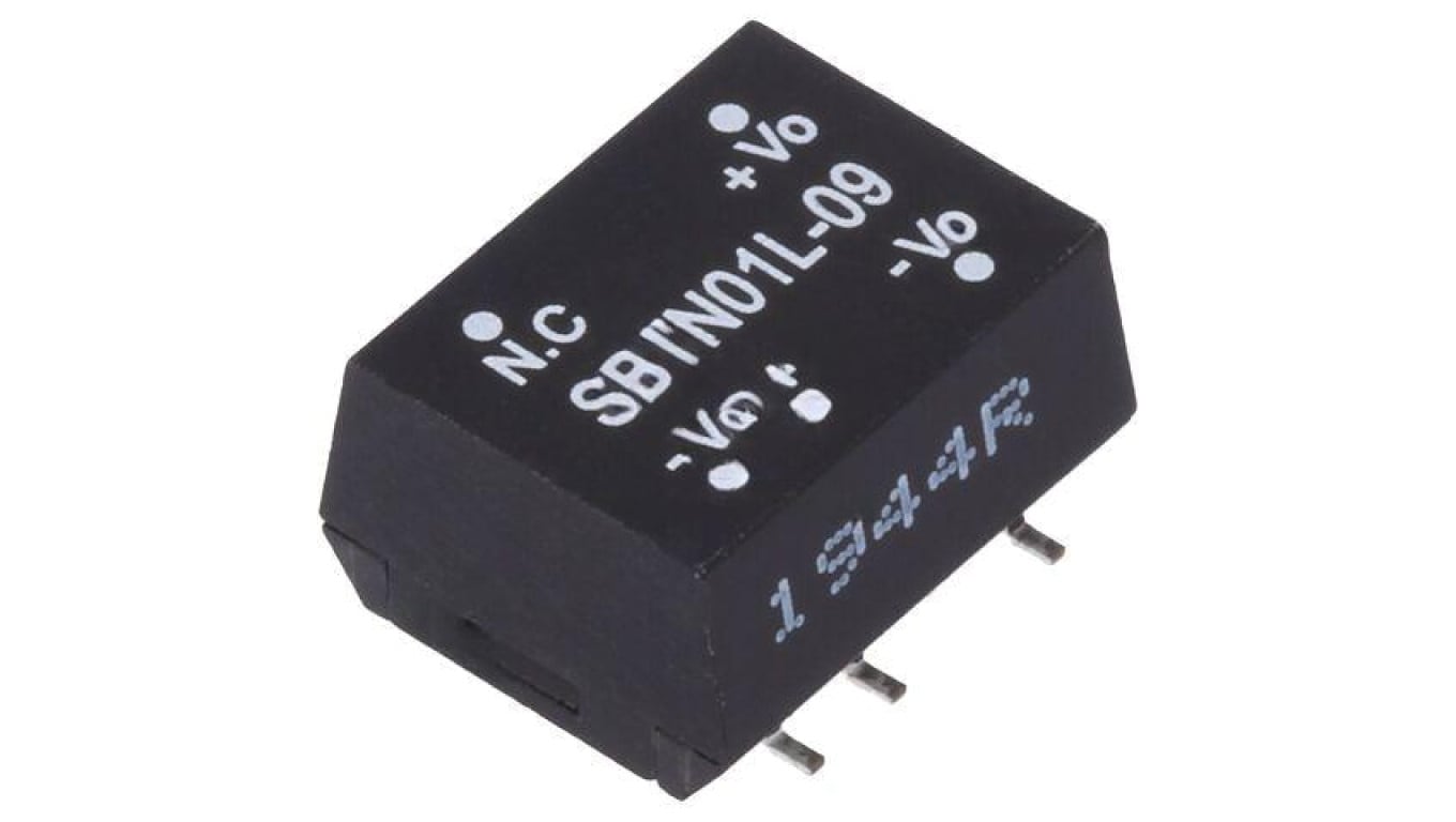 Przetwornica DC/DC, 1W, Uwej: 4,5...5,5 VDC, Uwyj: 9 VDC SBTN01L-09