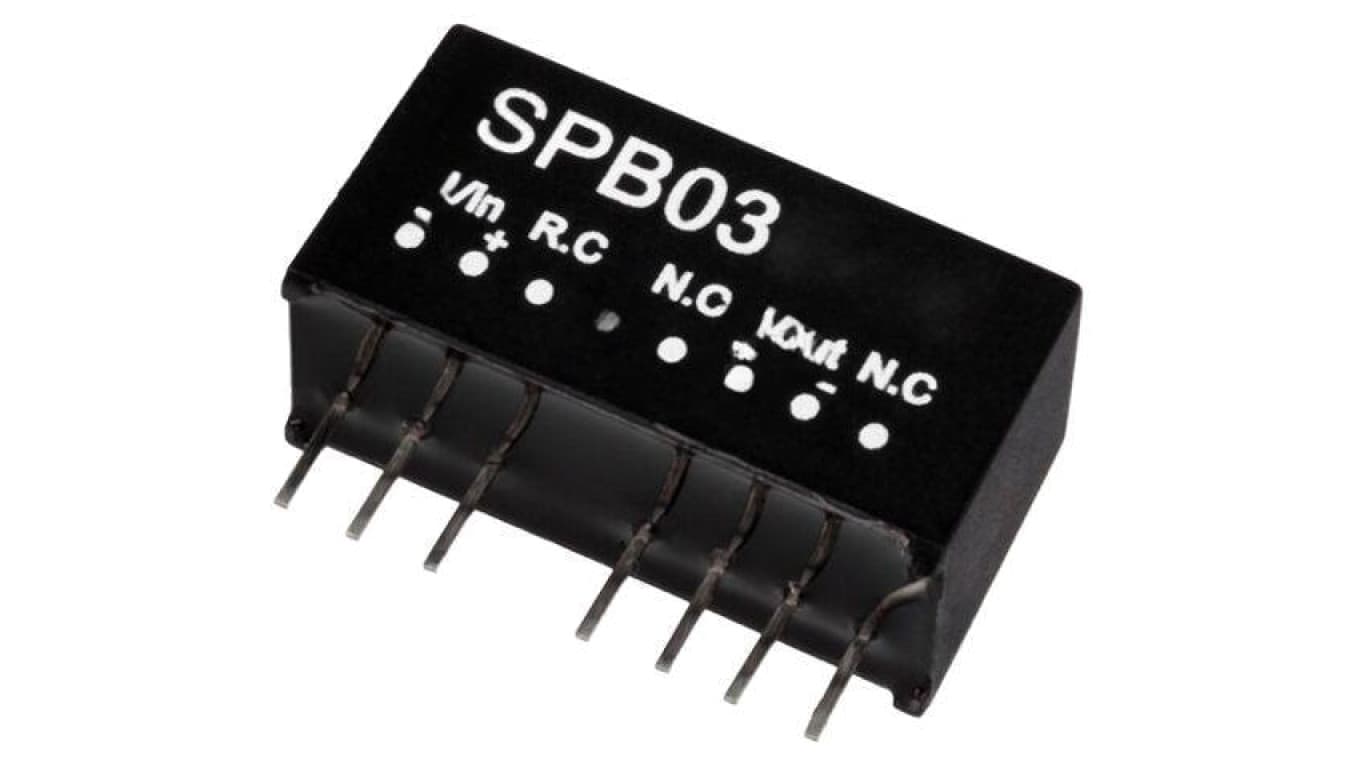 Przetwornica DC/DC, 3W, Uwej: 18...36 VDC, Uwyj: 12 VDC, Iwyj: 250mA SPB03B-12