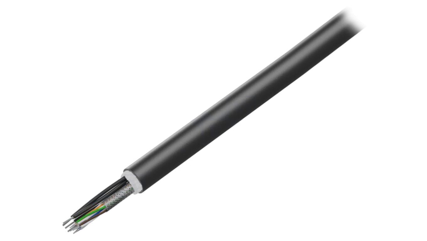 Przewód Ethernet Cat 6 Cu 4x1,5 + 4x2x28AWG PUR 20m czarny 9456000332