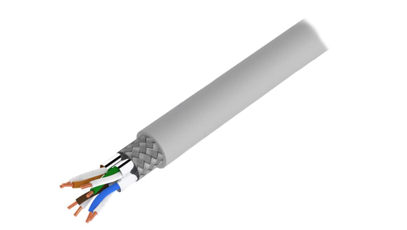 Przewód S/FTP Cat 7 Cu 26AWG LSZH 305m szary CPV0055