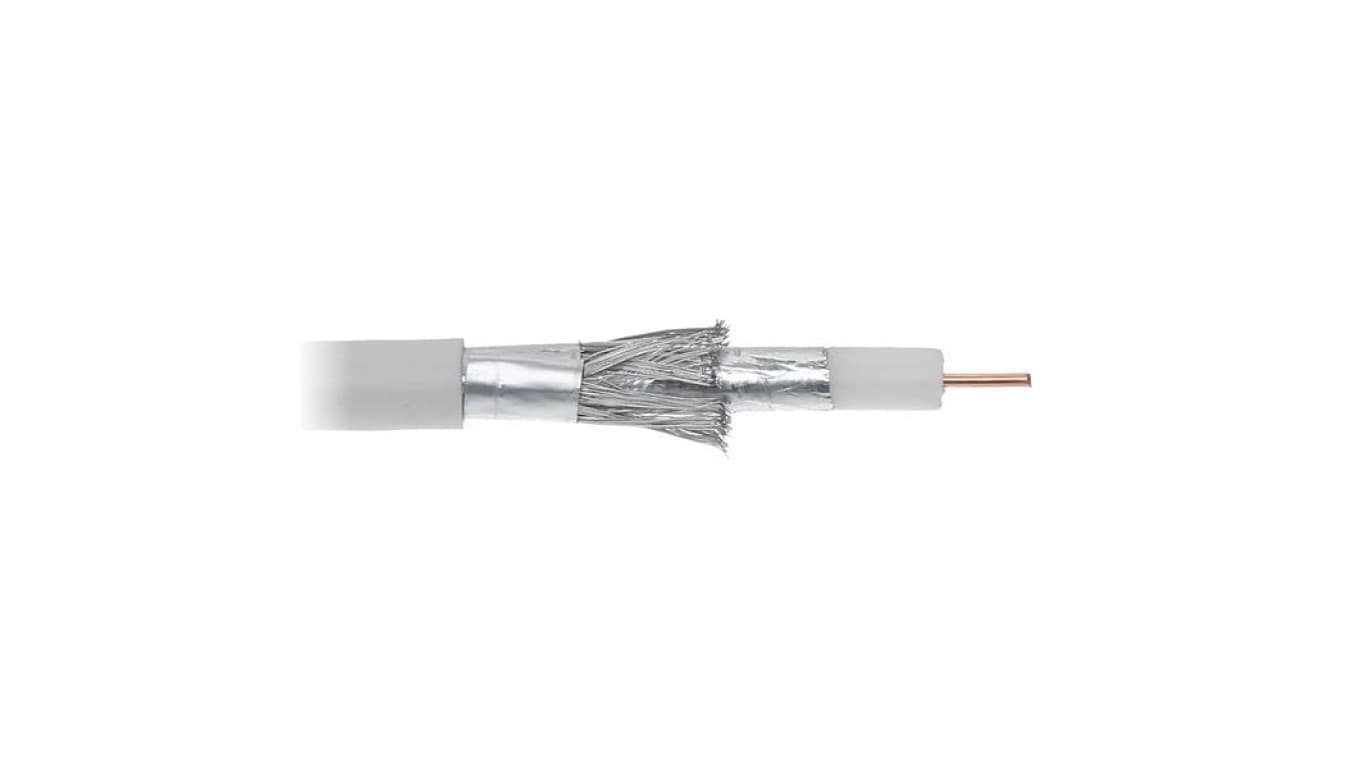 Przewód koncentryczny antenowy RG-6 Tri-Shield 1,02Cu Digitsat Premium 77 ekranowania oplotem 08953 /500m/
