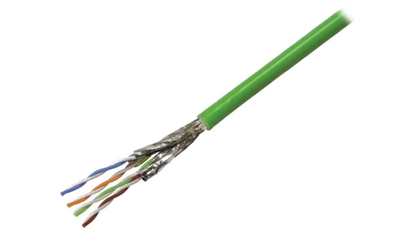 Przewód miedziany HAR PROFINET Typ A Cat6A 4x2xAWG 23/1 PVC 20m kat. 6 klasa E do 500MHz zielony 9456001200