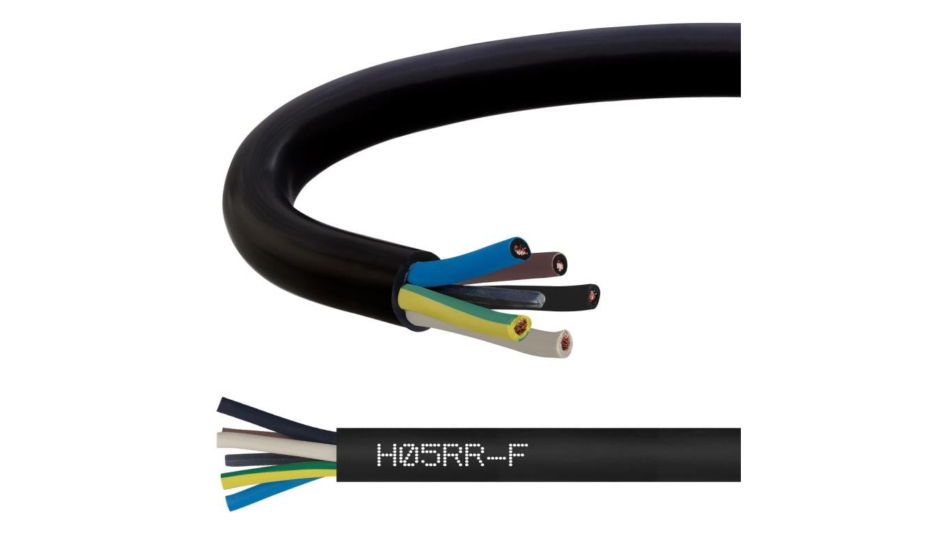 Przewód w gumie H05RR-F / OW 5x1,5 300/500V Elektrokabel /500m/