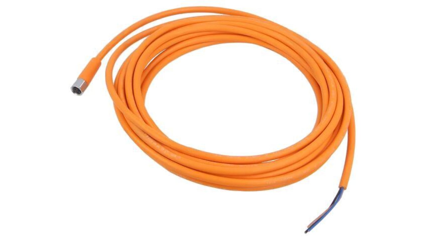 Przewód z gniazdem Złącze: M8 Gniazdo (proste, 3-PIN) Przewód 5m IP65/IP67/IP68/IP69K EVT123