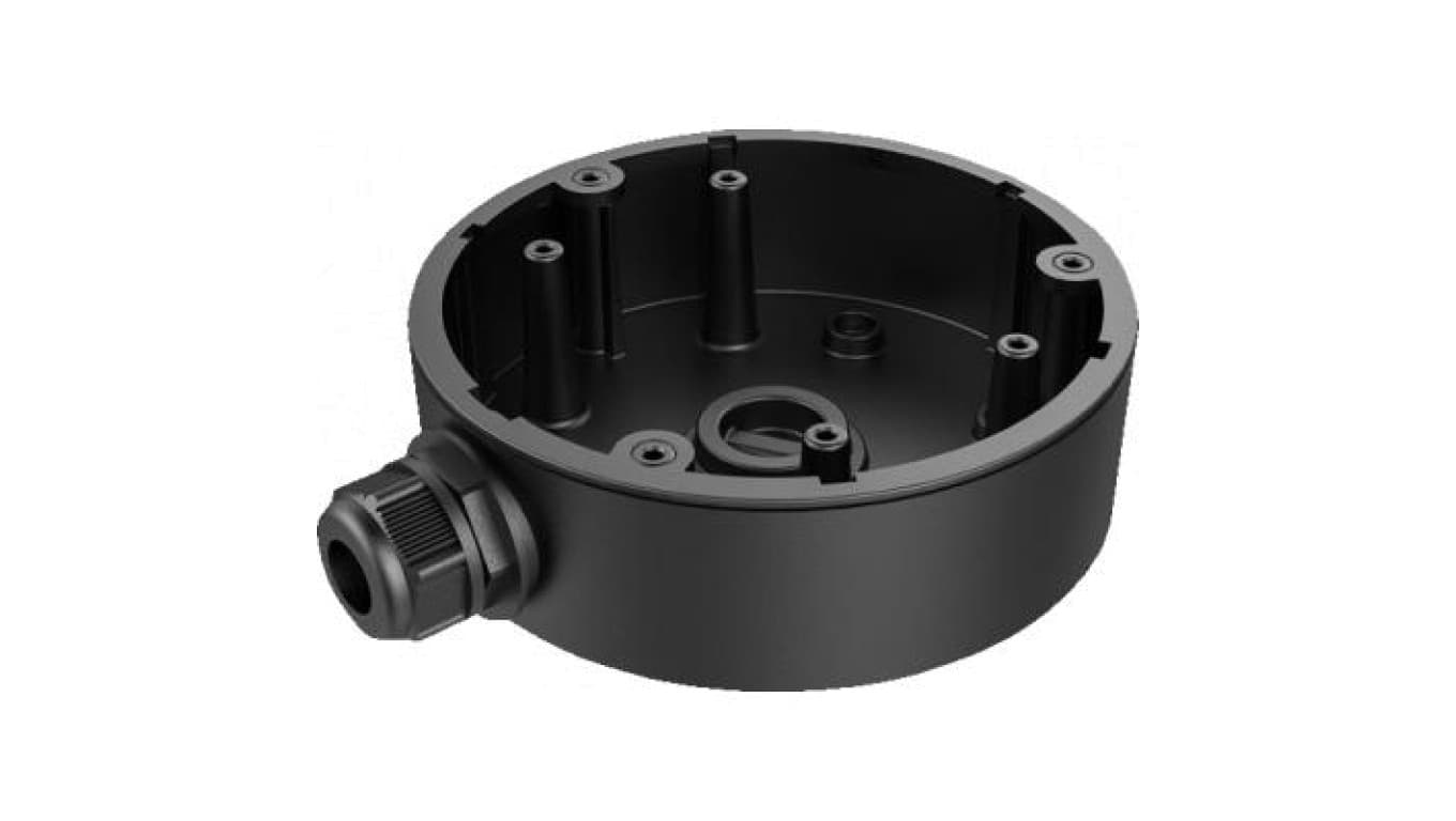 Puszka montażowa. materiał: stop aluminium. kolor: czarny. wymiary: 162×137×42mm. waga: 250g