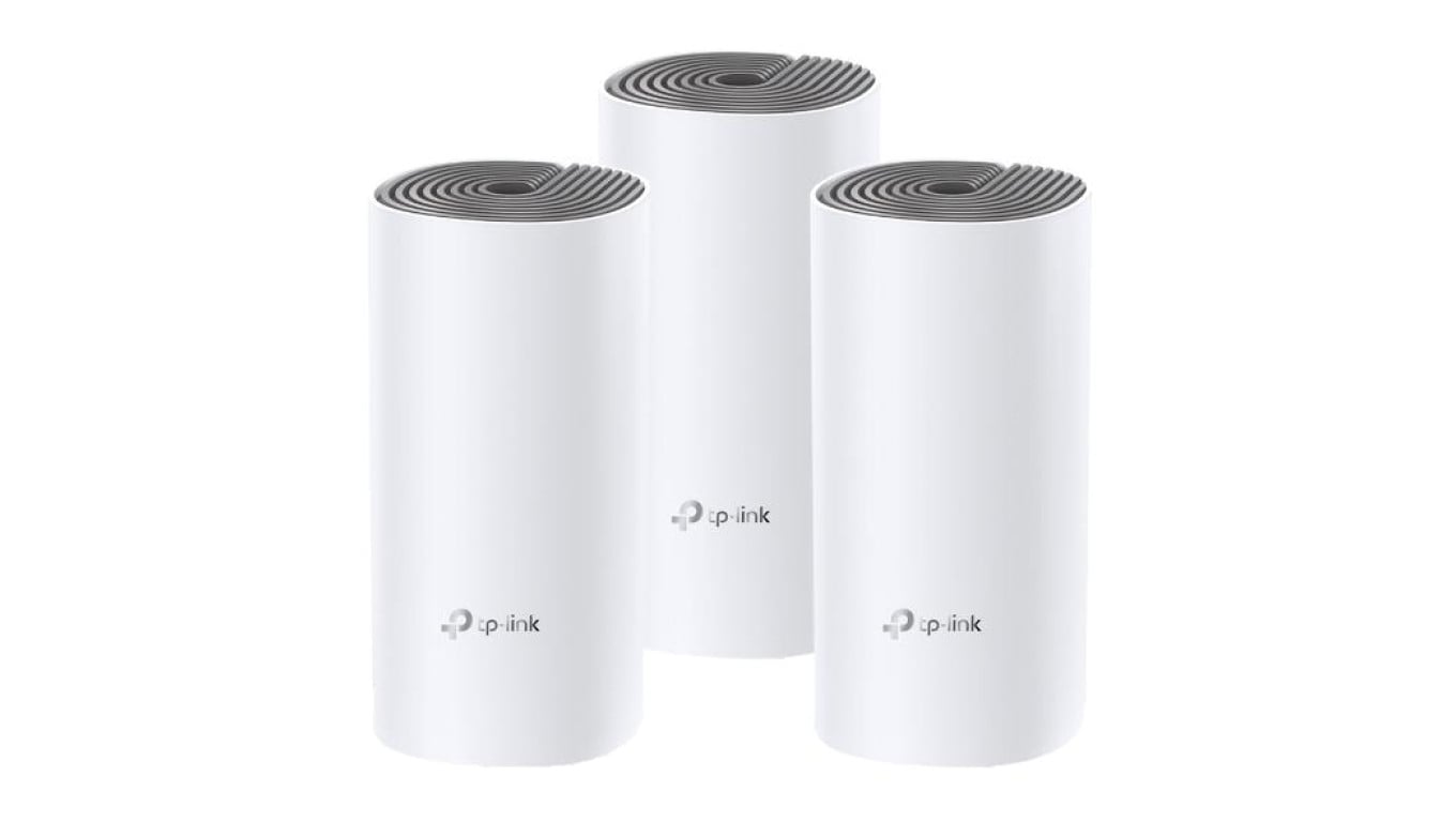 Router, access point WiFi Mesh bezprzewodowy (867 Mb/s 5GHz, 300Mb/s 2,4GHz) TP-Link DECO E4 AC1200 zestaw 3 sztuk