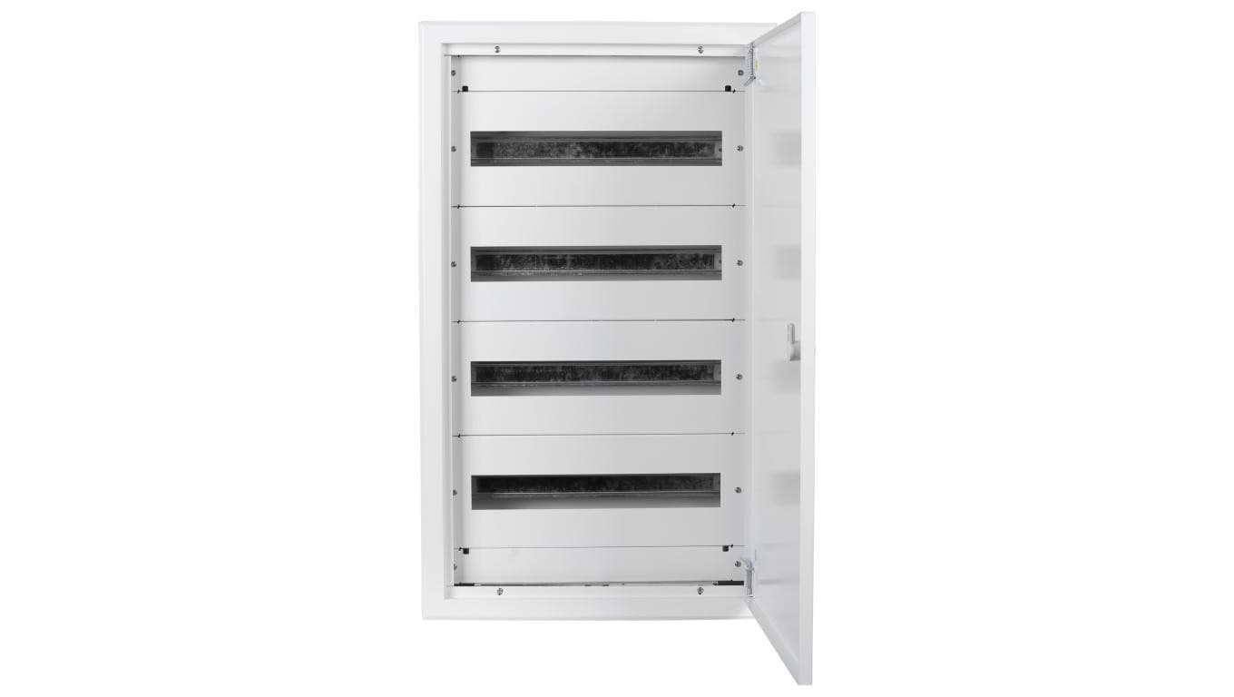 Rozdzielnica podtynkowa metalowa 4x18 modułów IP30 (400V AC) 735x415x130mm drzwi pełne NEKU