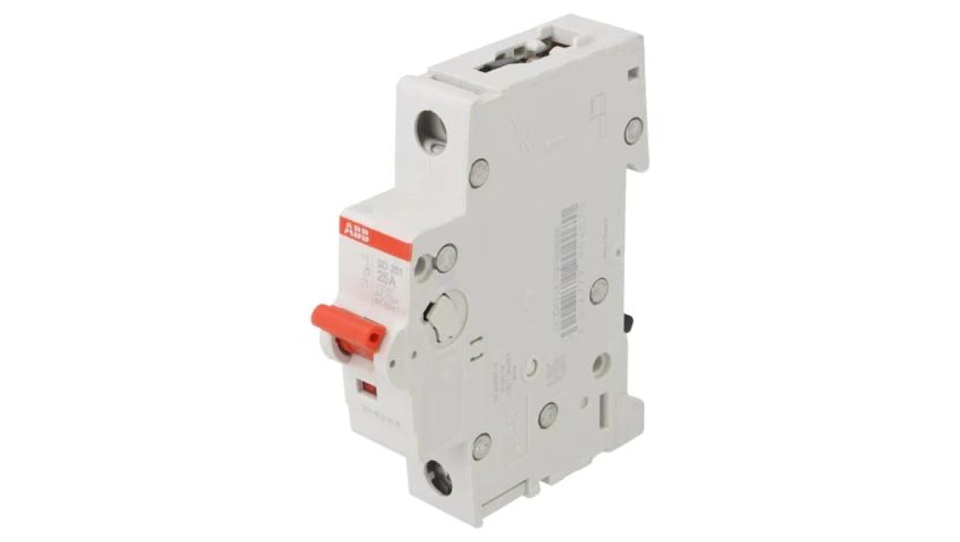 Rozłącznik izolacyjny Bieguny: 1 na szynę DIN 25A, 253VAC IP20 2CDD281101R0025