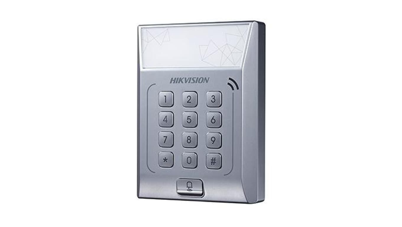Samodzielny terminal kontroli dostępu. czytnik kart Mifare. Max. 3000 numerów kart. TCP / IP. klawia