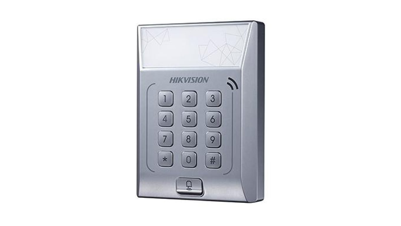 Samodzielny terminal kontroli dostępu. czytnik kart Mifare. Max. 3000 numerów kart. TCP / IP. klawia