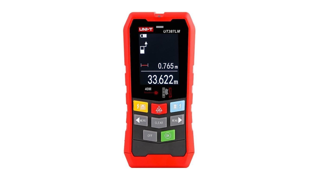 Skaner ścienny detektor napięcia metali drewna + dalmierz Uni-T UT-387LM