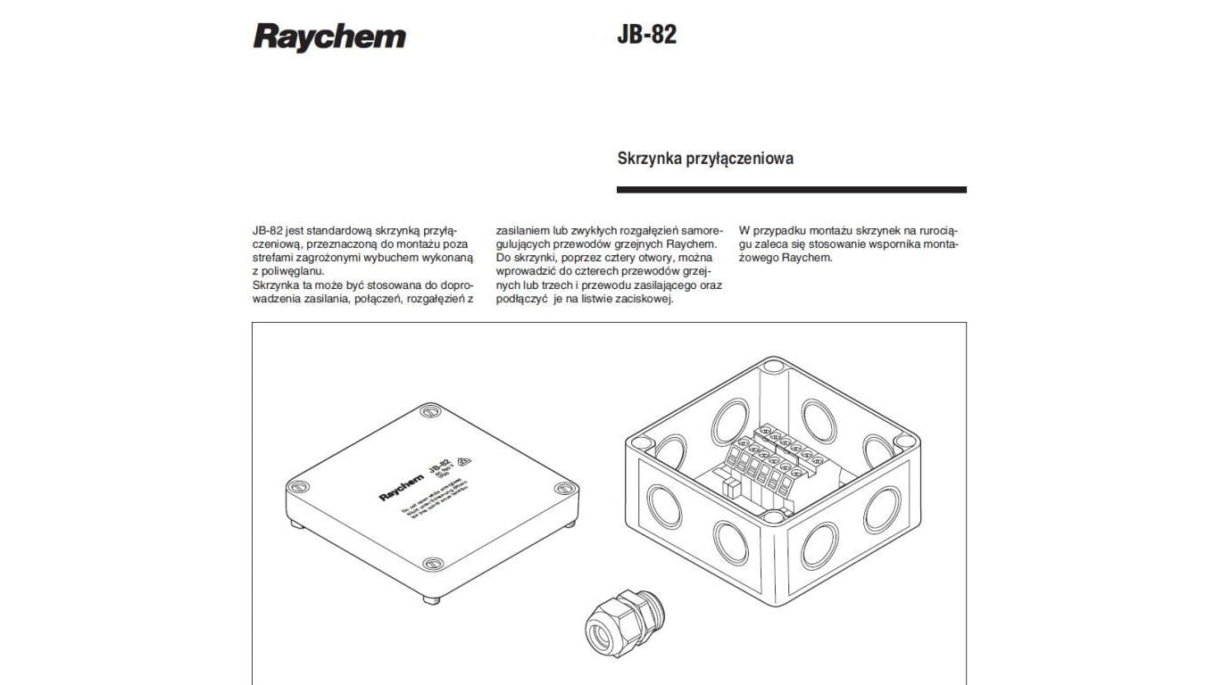 Skrzynka przyłączeniowa Raychem JB-82 wraz z 4xM20/M25 (strefy niezagrożone wybuchem) - PRZEMYSŁ