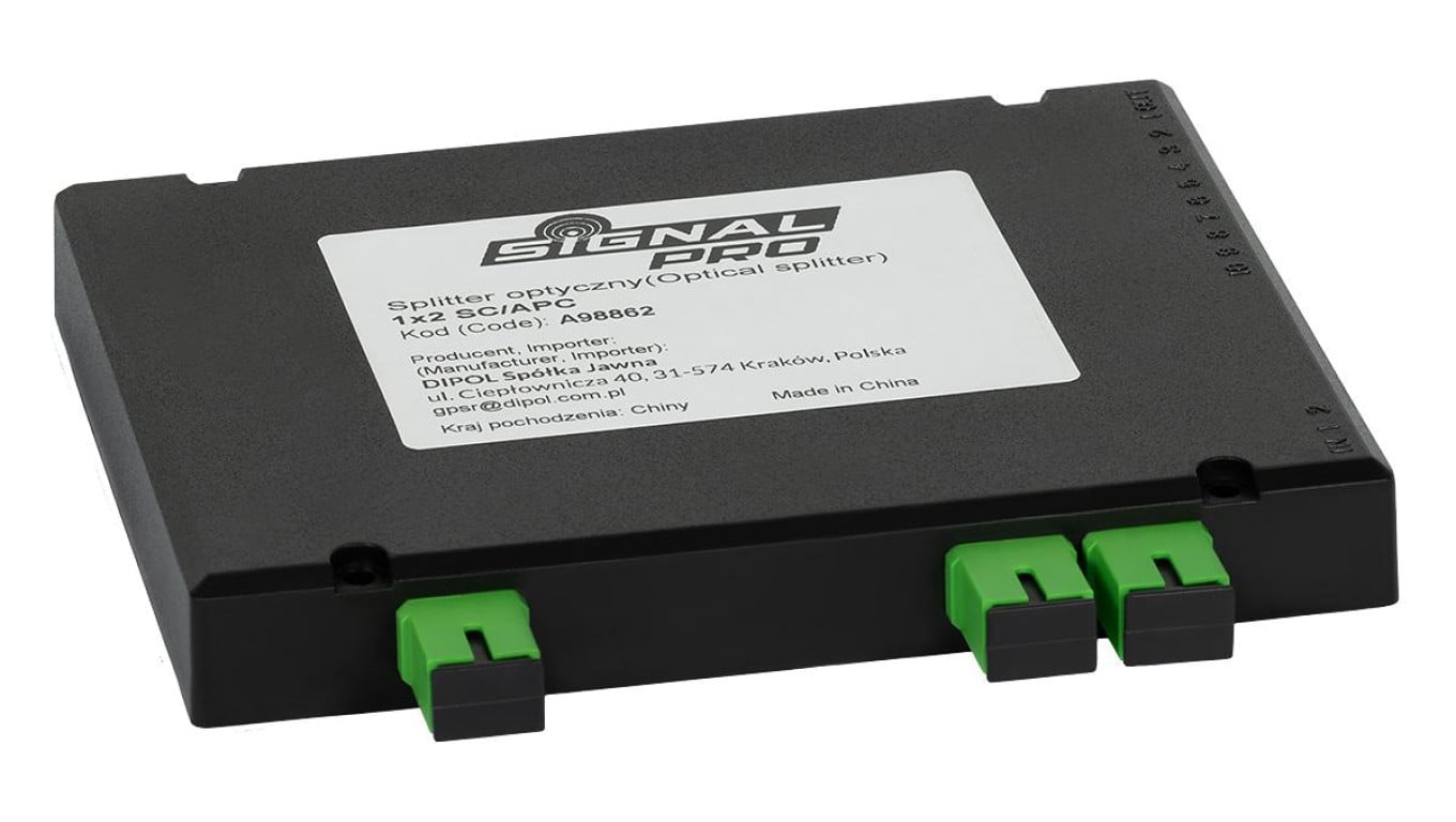 Splitter optyczny 1x2 SC/APC Signal PROfessional