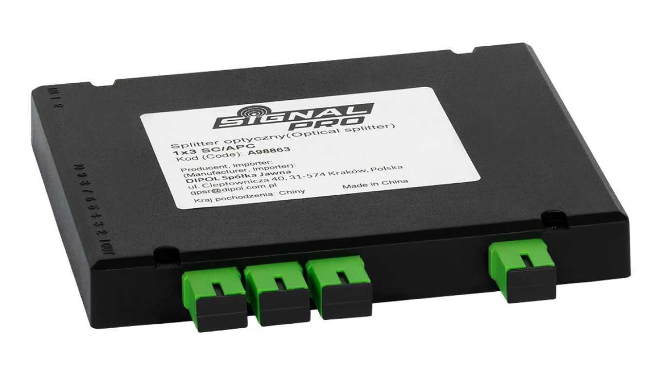 Splitter optyczny 1x3 SC/APC Signal PROfessional