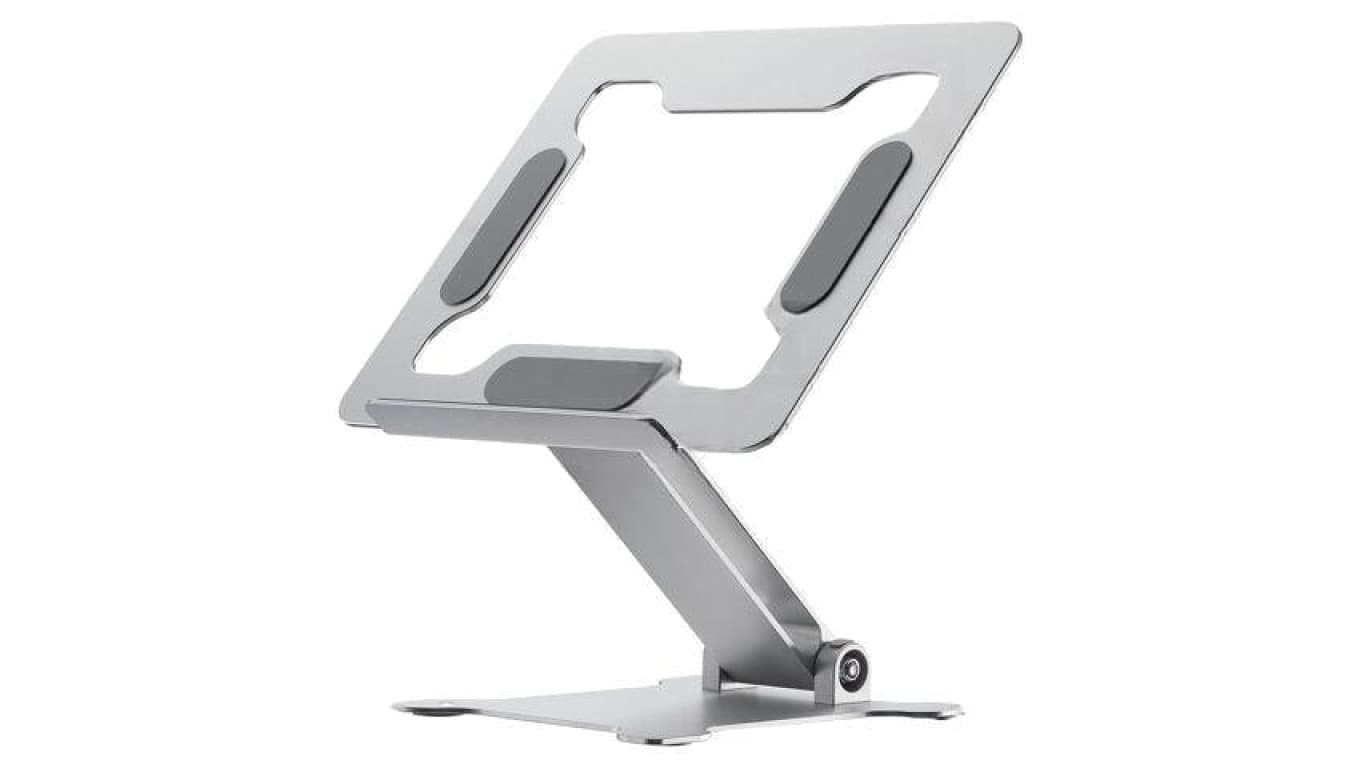 Stojak na laptop, 5kg, 15,6, srebrny, aluminium, 240x215x60mm NBS-D1-03