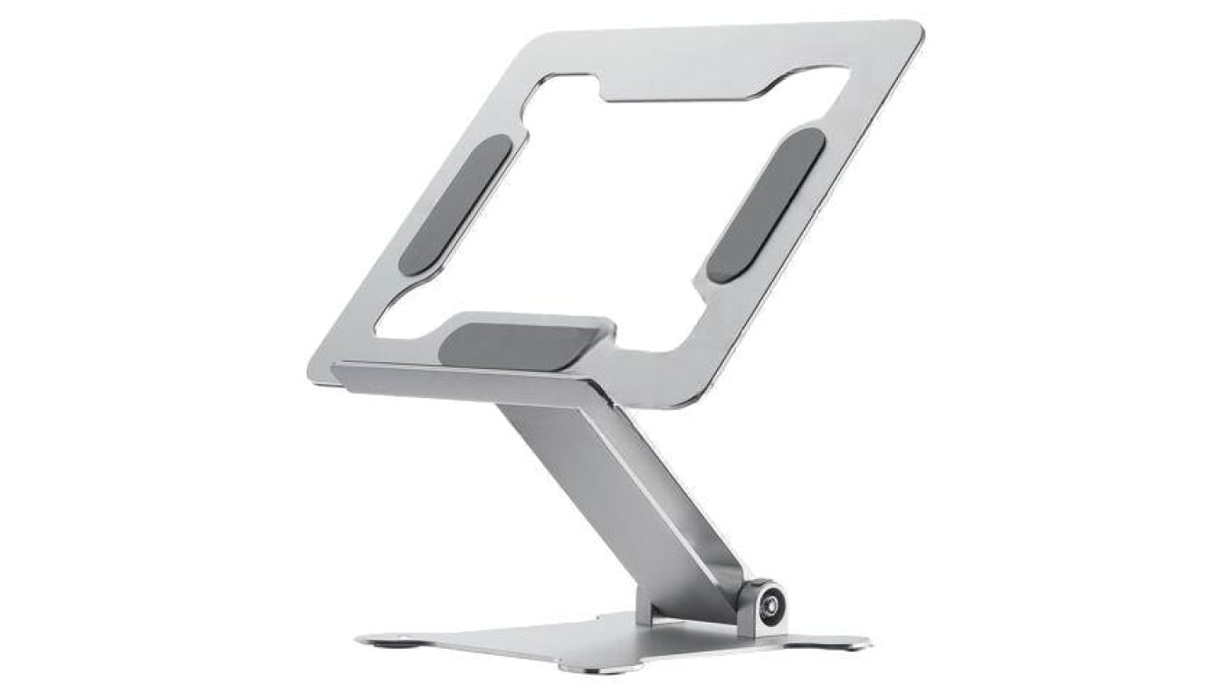 Stojak na laptop, 5kg, 15,6, srebrny, aluminium, 240x215x60mm NBS-D1-03