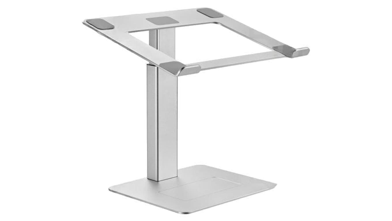 Stojak na laptop, 5kg, 15,6, srebrny, aluminium, 296x246x225mm NBS-D1-02