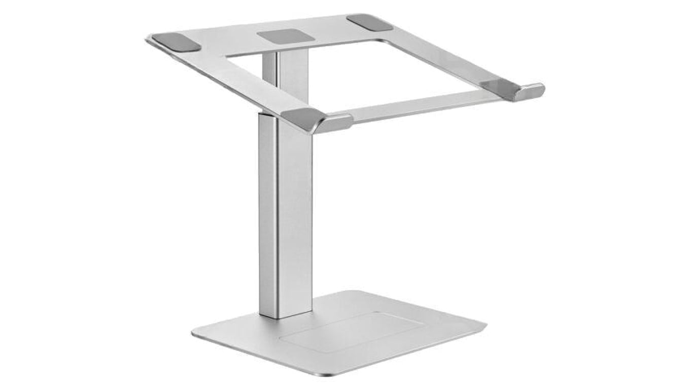 Stojak na laptop, 5kg, 15,6, srebrny, aluminium, 296x246x225mm NBS-D1-02