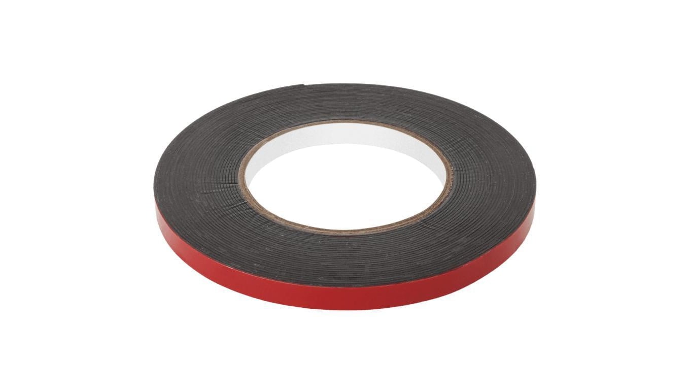 Taśma klejąca dwustronna piankowa 15mm x 10m czarna REBEL