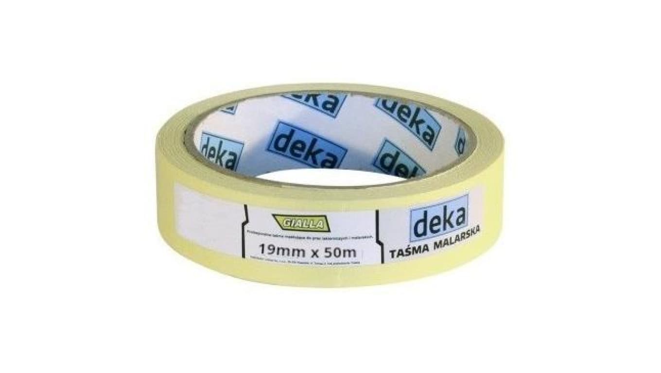 Taśma malarska GIALLA 19mm x 50m DEKA