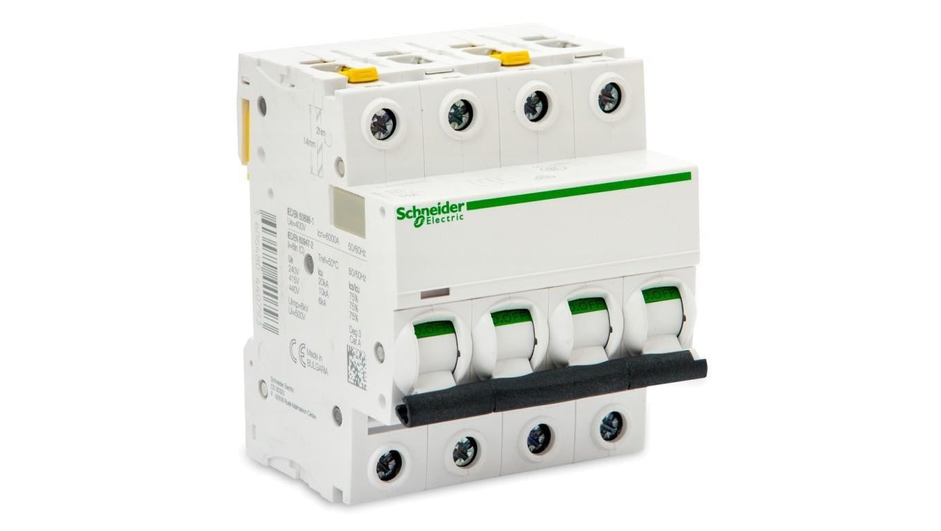 Wyłącznik nadprądowy 4P, 10A, Char. C A9F94410 Schneider