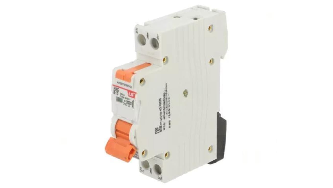 Wyłącznik różnicowonadprądowy 2P B 10 A 30mA RCBO RKC 1P+N B10 30M