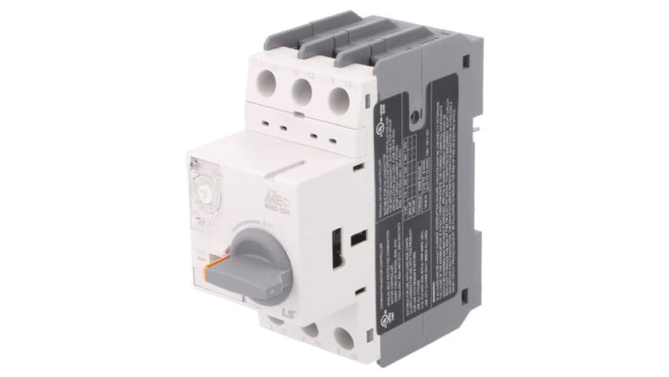 Wyłącznik silnikowy, 0,02kW, 220÷690VAC, na szynę DIN, Szczeloność: IP20 MMS-32H 0,16A