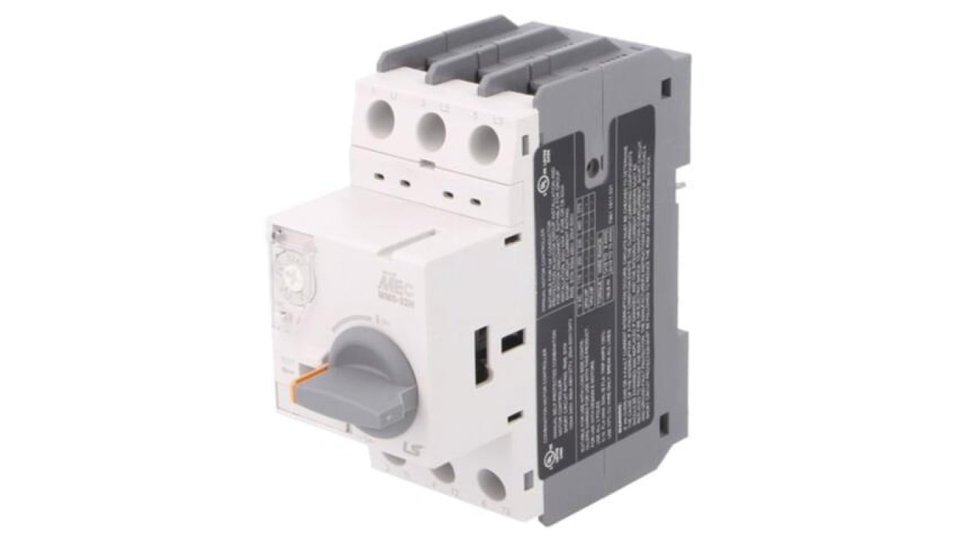 Wyłącznik silnikowy, 0,02kW, 220÷690VAC, na szynę DIN, Szczeloność: IP20 MMS-32H 0,16A