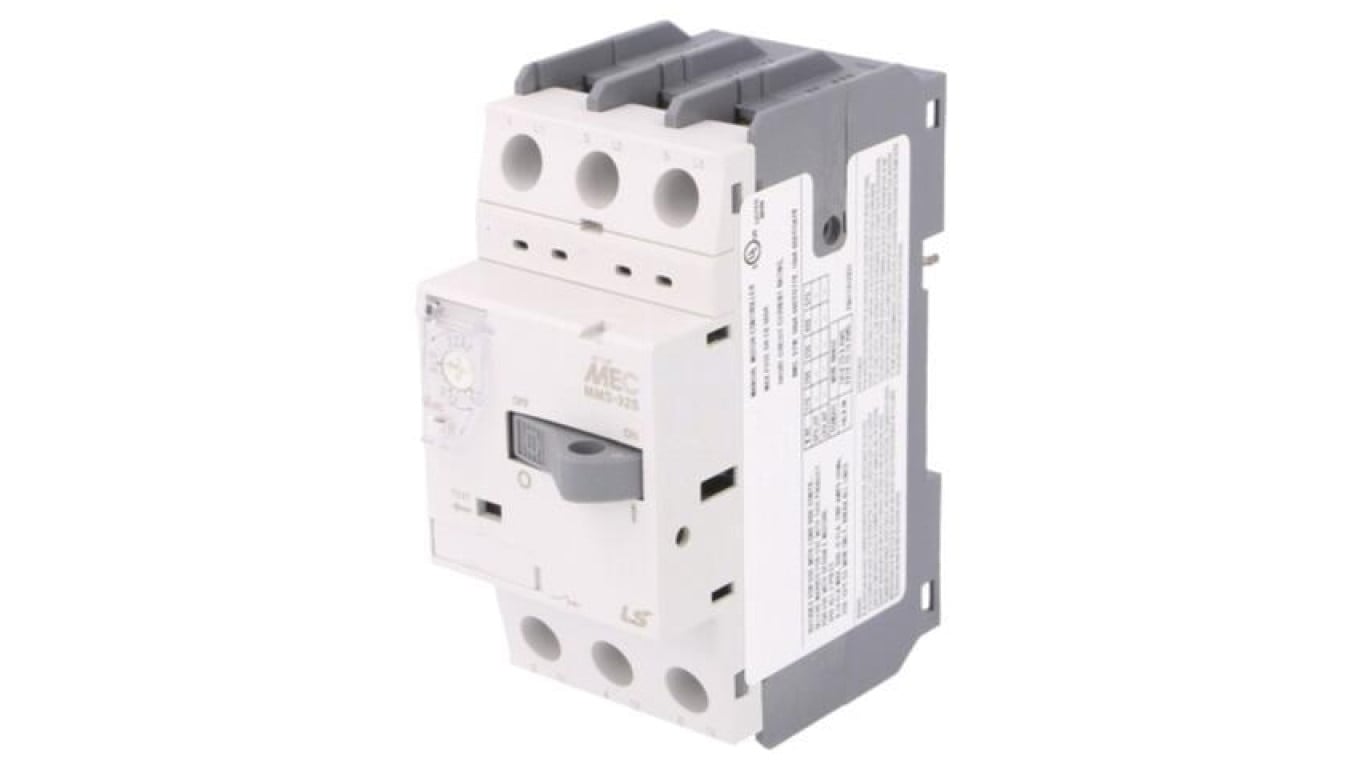Wyłącznik silnikowy, 0,02kW, 220÷690VAC, na szynę DIN, Szczeloność: IP20 MMS-32S 0,16A