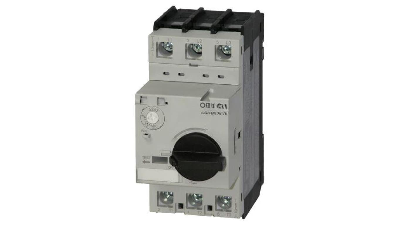 Wyłącznik silnikowy, na szynę DIN, 1,5kW, 200...440V AC, zaciski śrubowe, IP20 J7MN-3R-4
