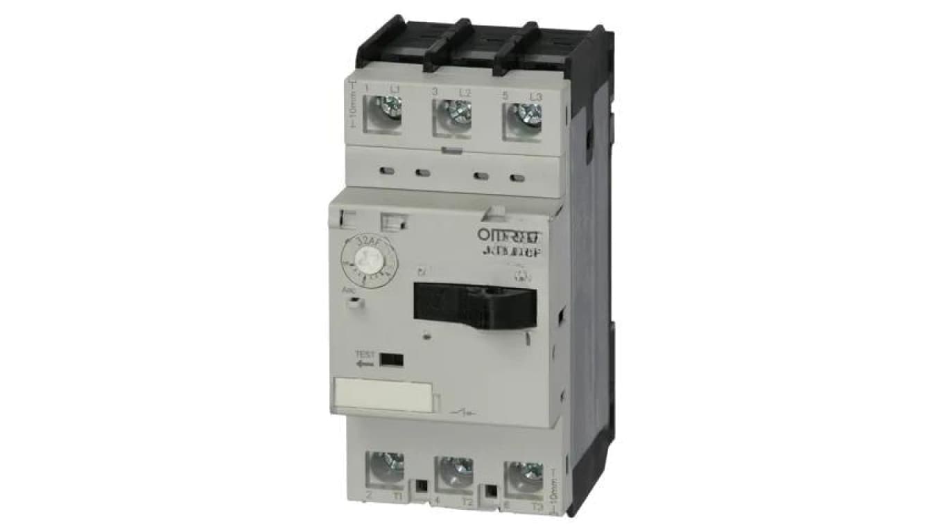 Wyłącznik silnikowy, na szynę DIN, 2,2kW, 200...440V AC, zaciski śrubowe, IP20 J7MN-3P-6