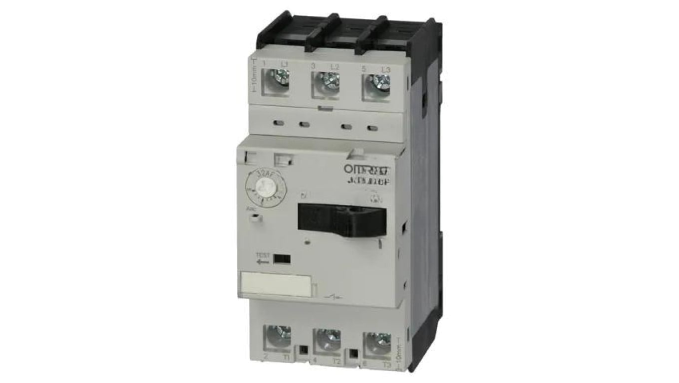 Wyłącznik silnikowy, na szynę DIN, 2,2kW, 200...440V AC, zaciski śrubowe, IP20 J7MN-3P-6
