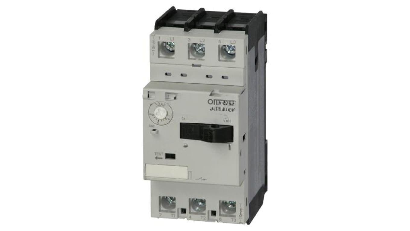 Wyłącznik silnikowy, na szynę DIN, 4kW, 200...440V AC, zaciski śrubowe, IP20 J7MN-3P-10