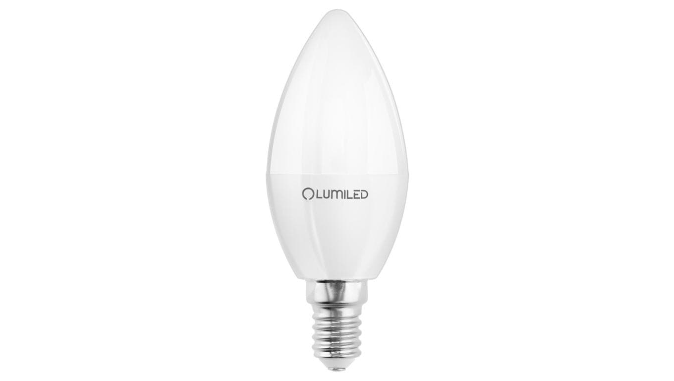 Żarówka LED LUMILED E14 Świeczka B35 10W zamiennik 75W 1100lm 6500K Zimna 180 Klasa E 3 Lata Gwarancji