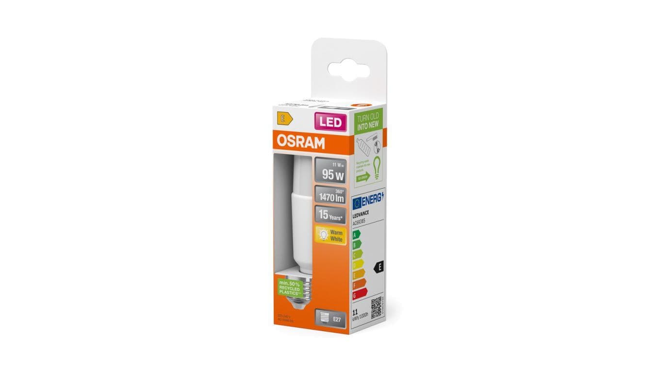 Żarówka LED OSRAM E27 Kapsułka 11W zamiennik 95W 1470lm 2700K Ciepła 240 Klasa E 3 Lata Gwarancji