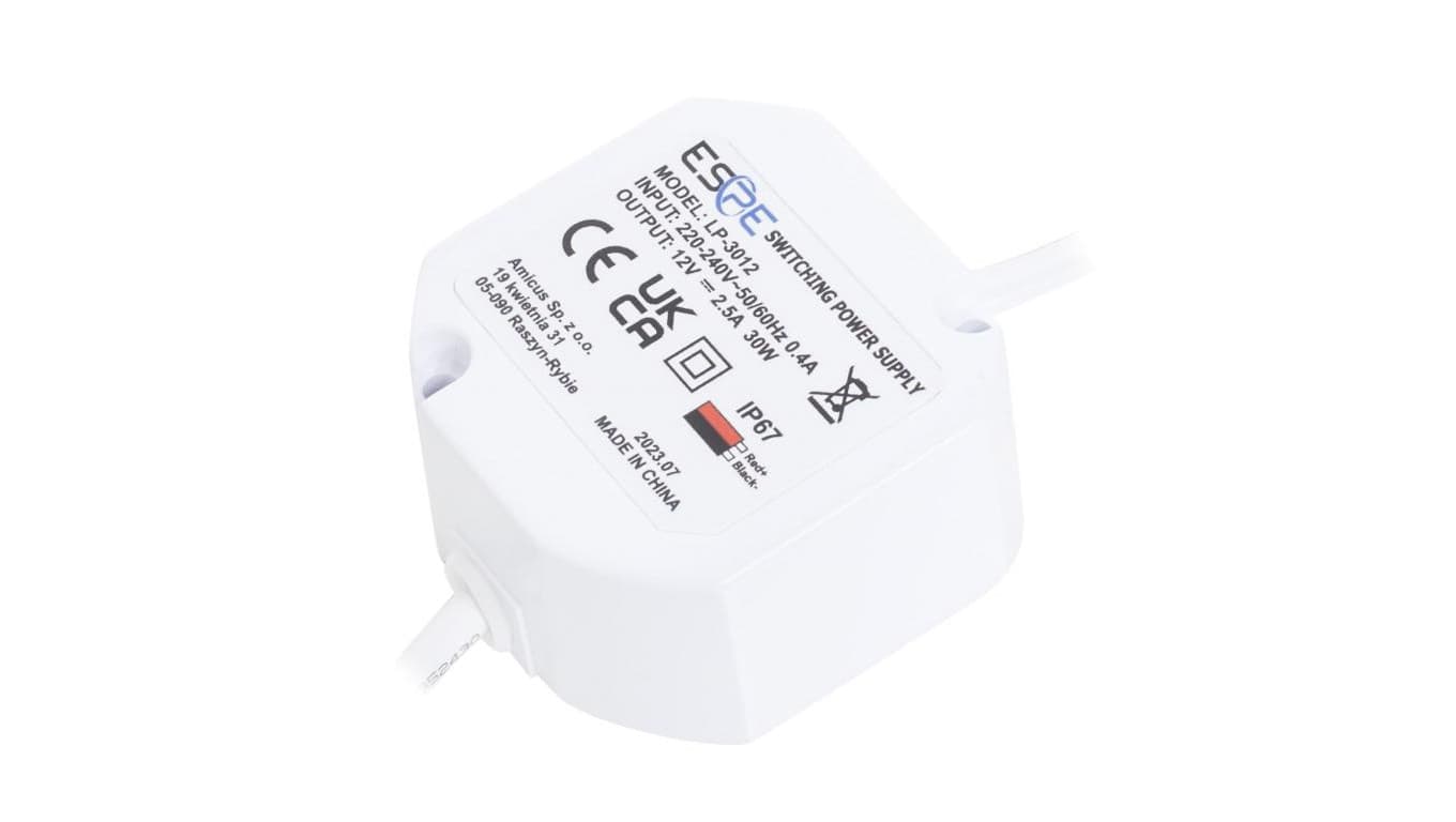 Zasilacz dopuszkowy ESPE LP 12V 2,5A 30W IP67