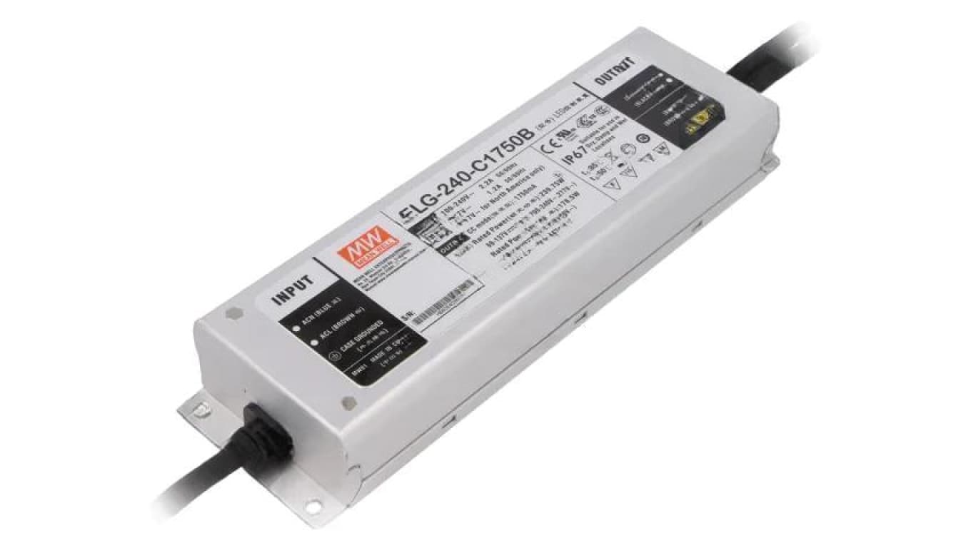 Zasilacz impulsowy DC, 240W, napięcie wyjściowe: 69...137 VDC, prąd wyjściowy: 1750 mA ELG-240-C1750B