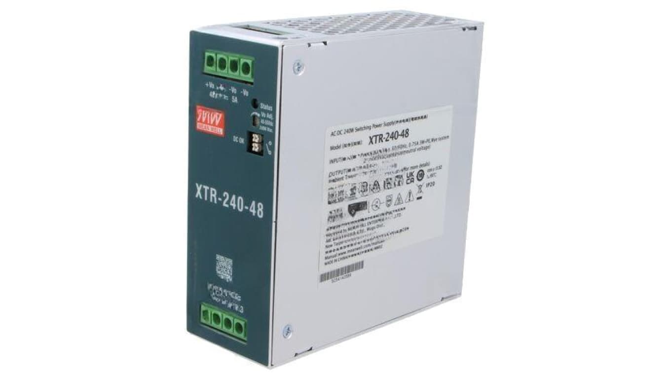 Zasilacz impulsowy na szynę DIN, 240W, napięcie wyjściowe: 48 VDC, prąd wyjściowy: 0...5 A XTR-240-48