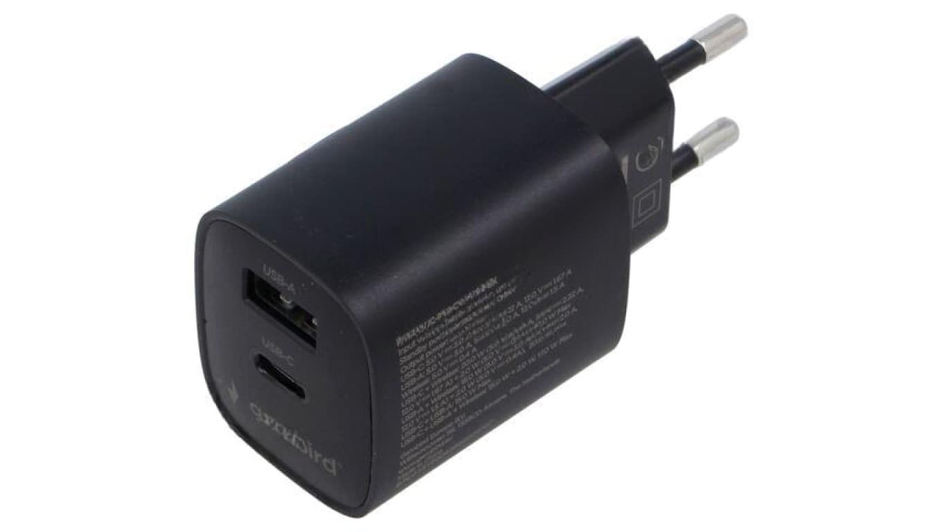 Zasilacz impulsowy, sieciowy,wtykowy, 5VDC, 3A, 20W, 39x33x82mm TA-UC-PDQCW20-01-BK