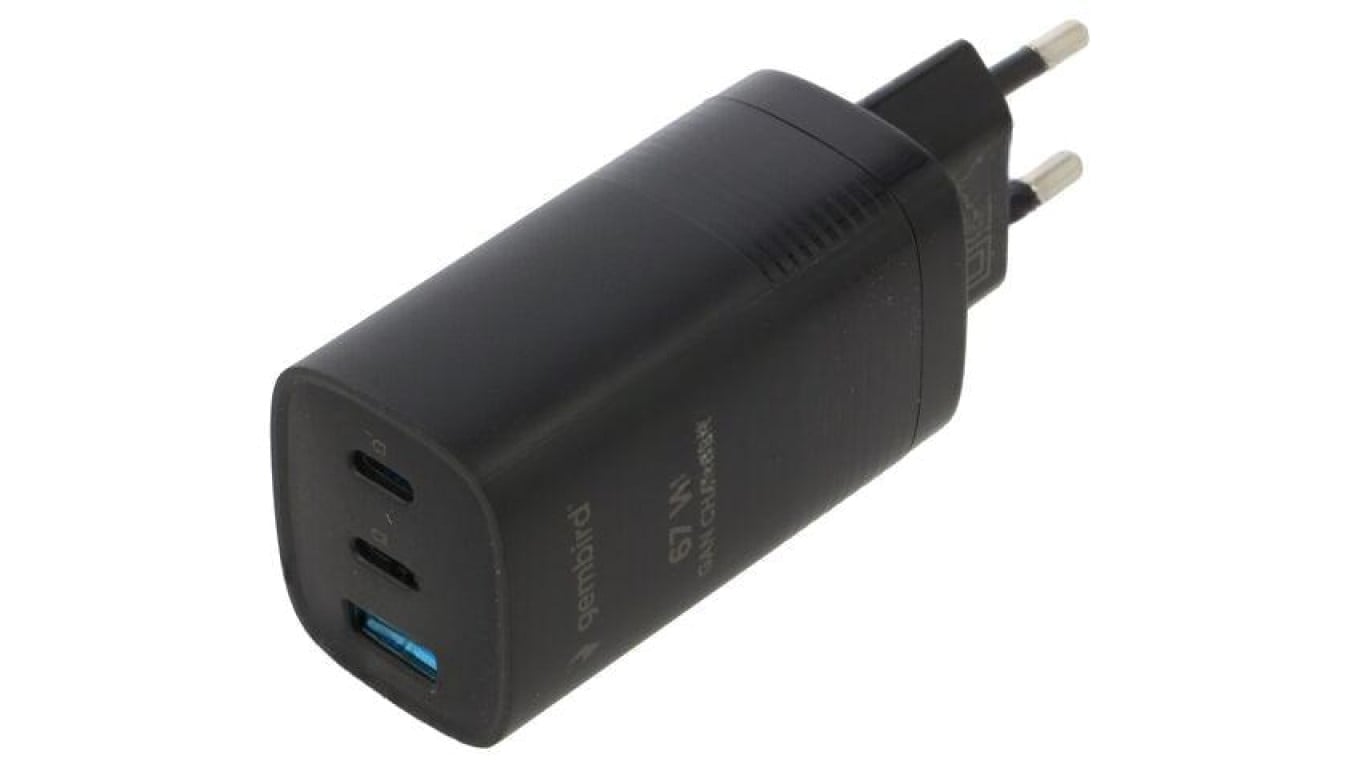 Zasilacz impulsowy, sieciowy,wtykowy, 5VDC, 3,25A, 65W, czarny TA-UC-PDQC65-01-BK