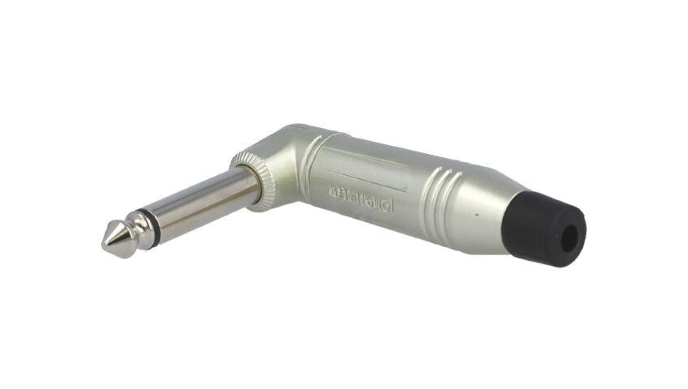 Złącze Jack 6,3mm, męskie, wtyk, kątowe 90, mono ACPM-RN