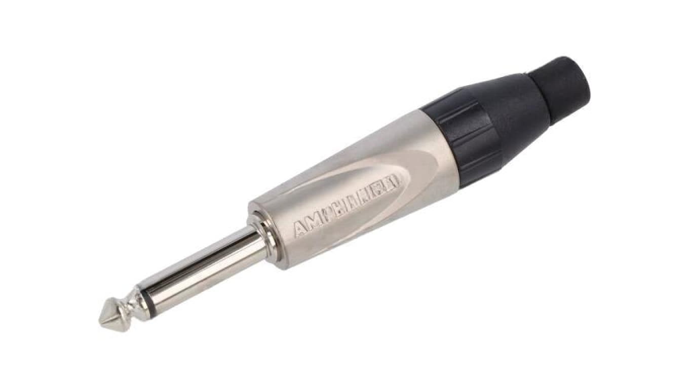 Złącze Jack 6,3mm, wtyk, męskie, proste, na przewód TM2PJ